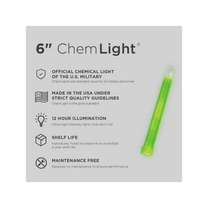 Cyalume ChemLight Green 12H CY-4229 
