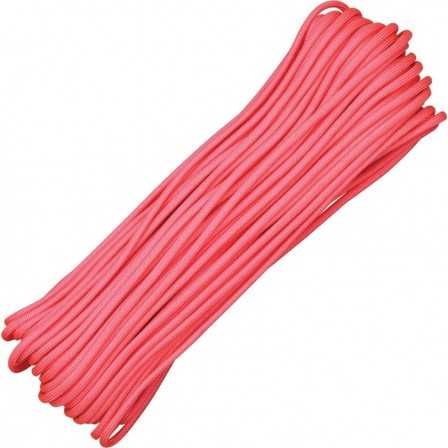 Paracord 7 strand 550lbs - 250kg Pink 100ft (30m)