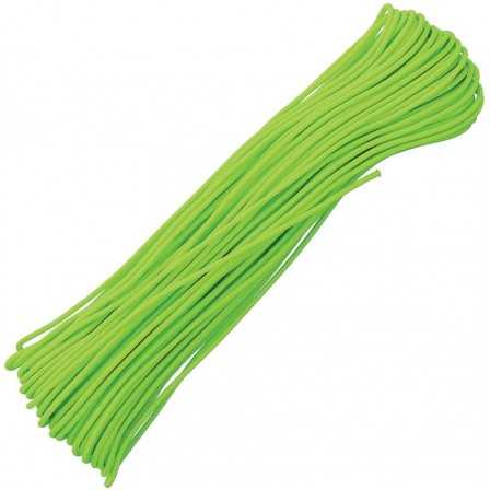 Paracord 4 strand 275lbs - 125kg Neon Green 100ft (30m)
