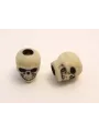 Skull bead / Antique Ivory