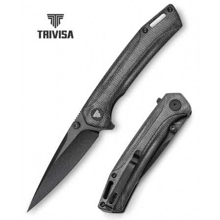 Trivisa Volans-04B Black Micarta 154cm