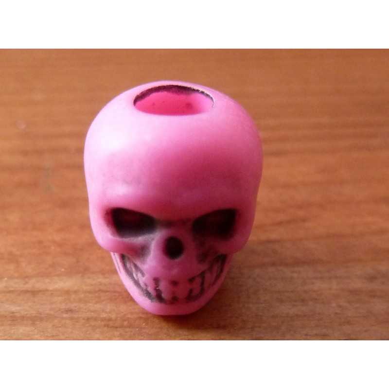 Skull bead / Neon Turquoise