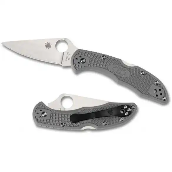Spyderco Delica 4 flat ground Gray