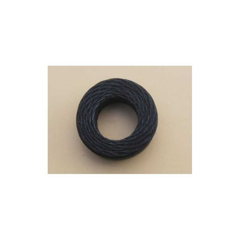 Black linen thread 22 m - Filo cerato nero
